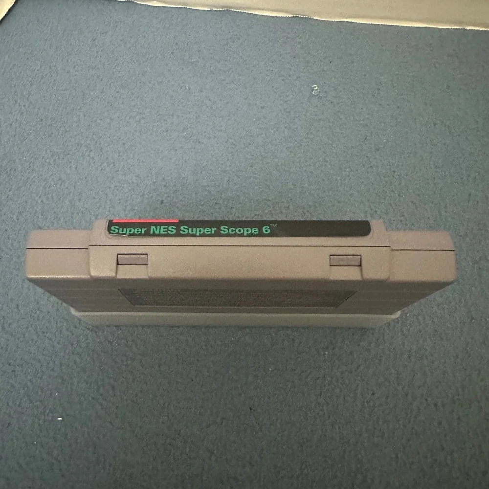 Super Nintendo SNES Super Scope 6 Game Cartridge SNS-LR-USA with Dust Cover